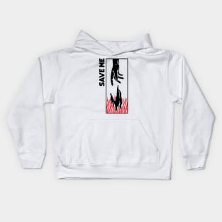 save me concept design Kids Hoodie